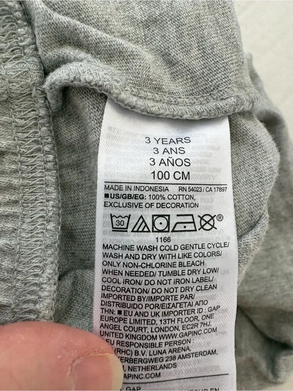 Baby Gap Set 2 Gray Joggers Pants Sz 3 Yrs Toddler Boy Cotton Pull On Basics